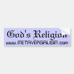 Pegatina Para Coche La religión de dios