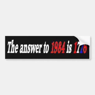 Pegatina Para Coche La respuesta a 1984