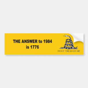Pegatina Para Coche La respuesta a 1984 es 1776