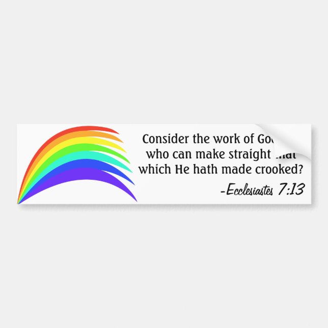 Pegatina Para Coche La sabiduría de dios (Frente)