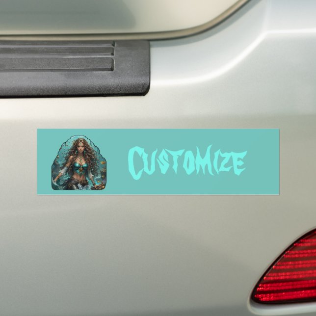 Pegatina Para Coche La sirena pirata Lady Thunder_Cove (en coche)