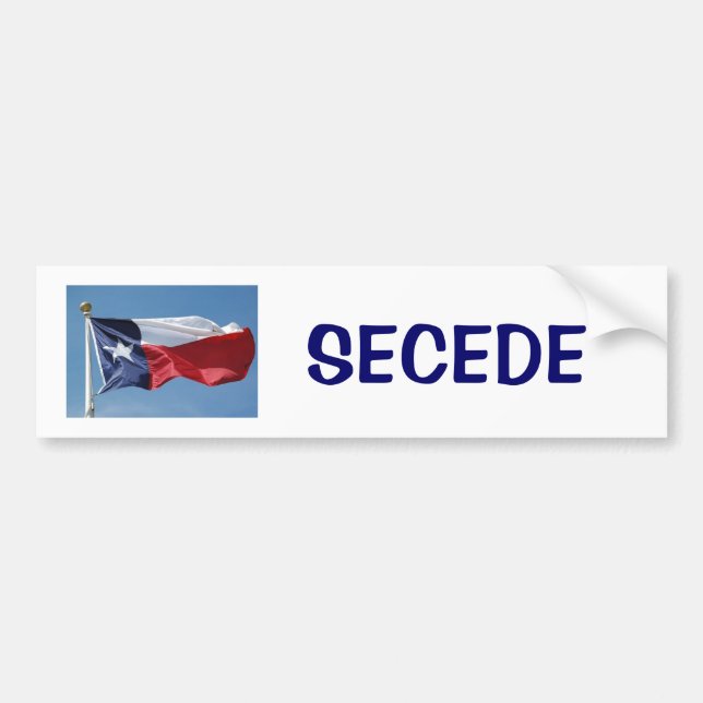 Pegatina Para Coche la Tejas-bandera, SECEDE (Frente)