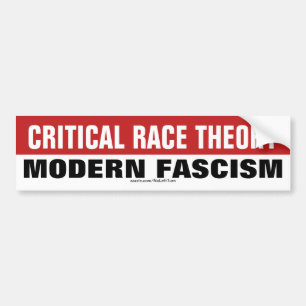 Pegatina Para Coche La teoría crítica de la raza es el fascismo mode
