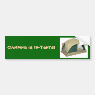 Pegatina Para Coche ¡la tienda, acampando es intentos! - Modificado