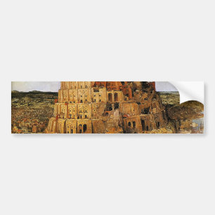 Pegatina Para Coche "La torre de Babel" de Pieter Bruegel (alrededor d