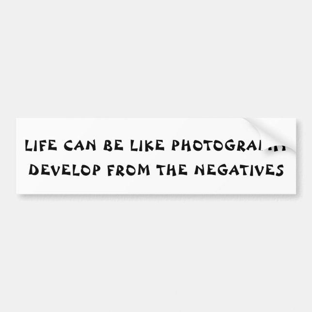 Pegatina Para Coche La vida como fotografía se convierte de las (Frente)