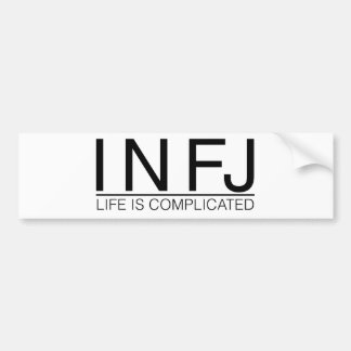 Pegatina Para Coche La vida de INFJ es complicada