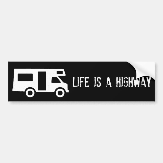 Pegatina Para Coche La vida es una carretera (Frente)
