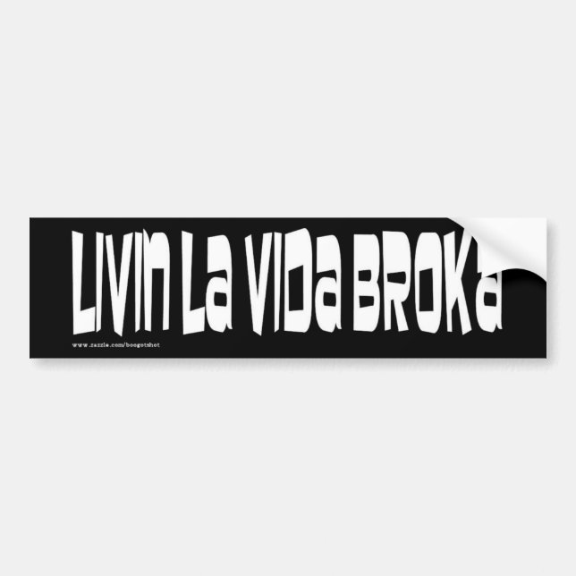 Pegatina Para Coche La vivo Vida Broka (Frente)