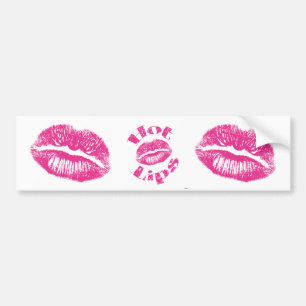 Pegatina Para Coche ¡Labios calientes! Labios rosados