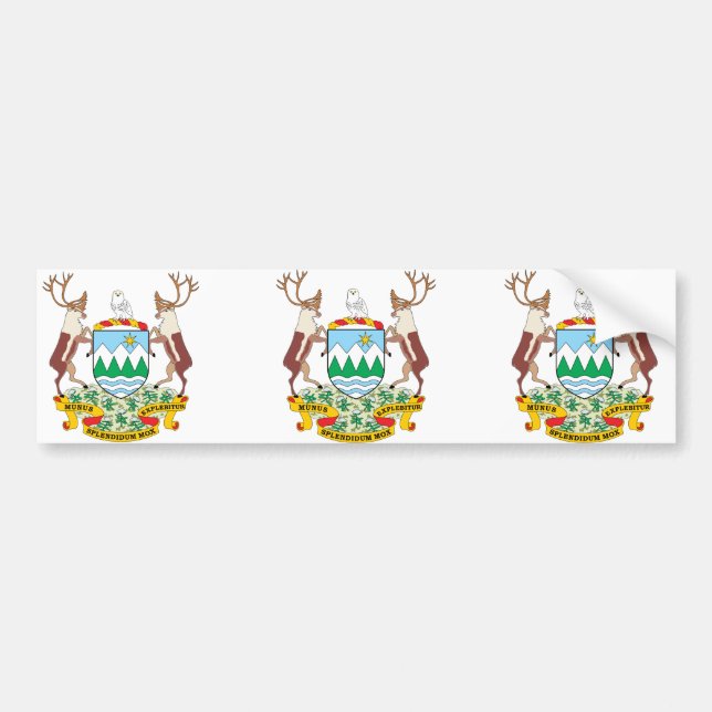 Pegatina Para Coche Labrador, Canadá (Frente)