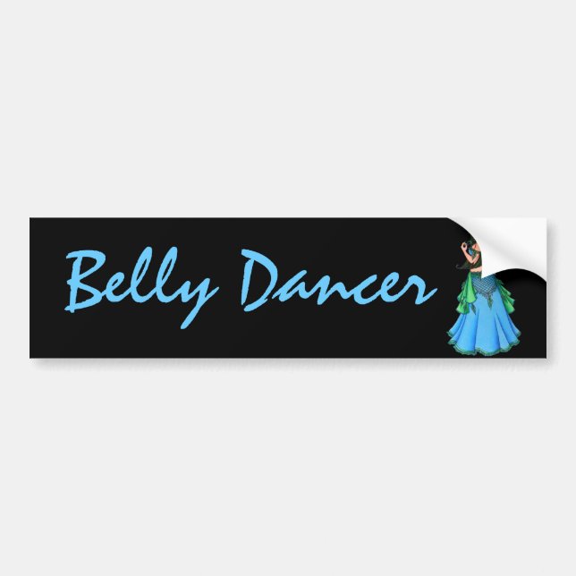 Pegatina Para Coche Lacy Belly Dancer (Frente)