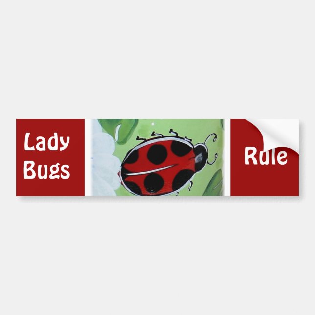 Pegatina Para Coche Lady-Bug (Frente)
