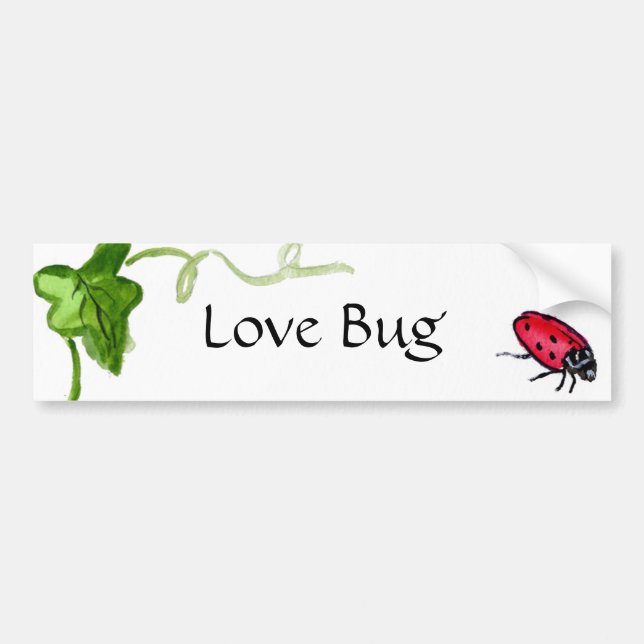 Pegatina Para Coche Lady Bug Bumper Sticker (Frente)