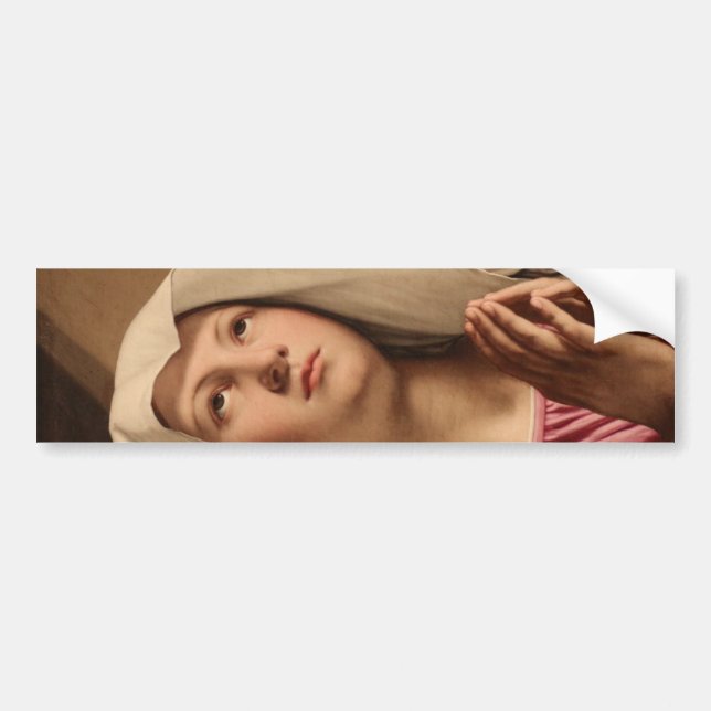 Pegatina Para Coche Lady Madonna Praying (Virgin Mary) (Christian Art) (Frente)
