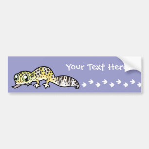 Pegatina Para Coche Lagarto Leopardo de Dibujos Animados