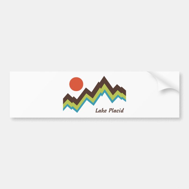 Pegatina Para Coche Lago Placid (Frente)