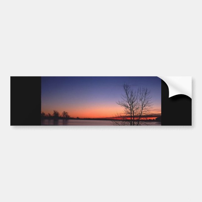 Pegatina Para Coche Lago Sunrise (Frente)