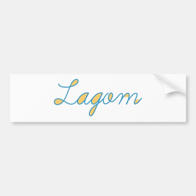 Pegatina Para Coche Lagom (Frente)