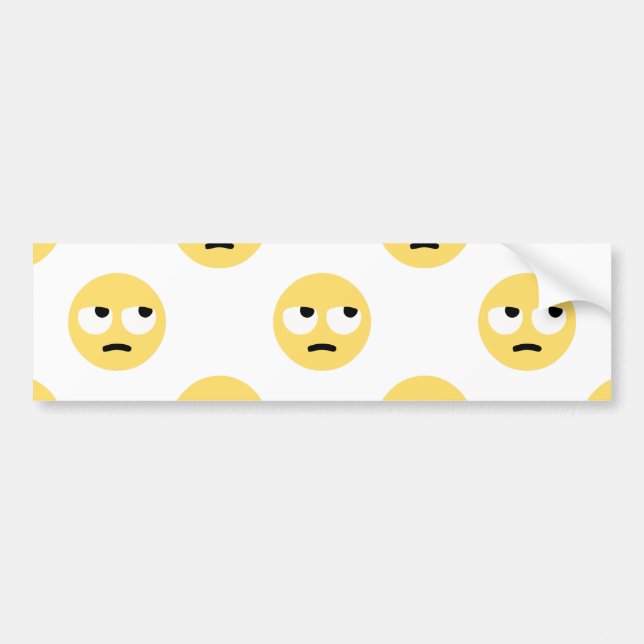 Pegatina Para Coche laminación de ojos de emoji (Frente)