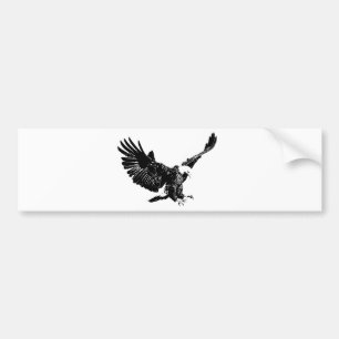Pegatina Para Coche Landing Eagle Silhouette