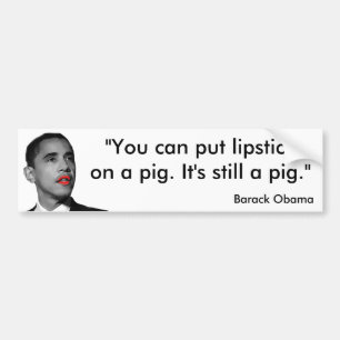 Pegatina Para Coche Lápiz labial Obama