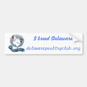 Pegatina Para Coche Las aves de corral de Delaware aporrean al