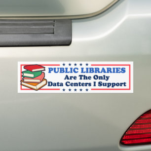 Pegatina Para Coche Las bibliotecas públicas son los únicos centros de