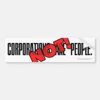 Las Corporaciones Son Personas. ¡NO!