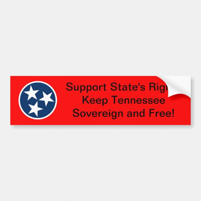 Pegatina Para Coche Las derechas de estado de Tennessee (Frente)