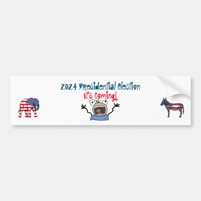 Pegatina Para Coche Las elecciones presidenciales de 2024, ¡ya se acer (Frente)