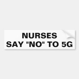 Pegatina Para Coche Las enfermeras dicen no a 5G
