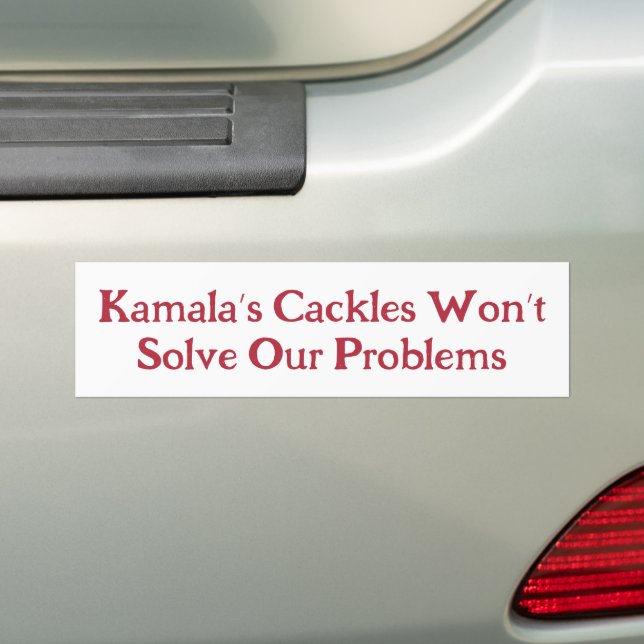 Pegatina Para Coche Las galletas de Kamala: La risa no es una solución (en coche)