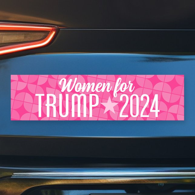 Pegatina Para Coche Las mujeres para Trump 2024 Mantengan a Estados Un (Trump Bumper Sticker)