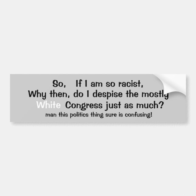 Pegatina Para Coche Las políticas seguro son confusas (Frente)