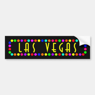 PEGATINA PARA COCHE LAS VEGAS EN LUCES