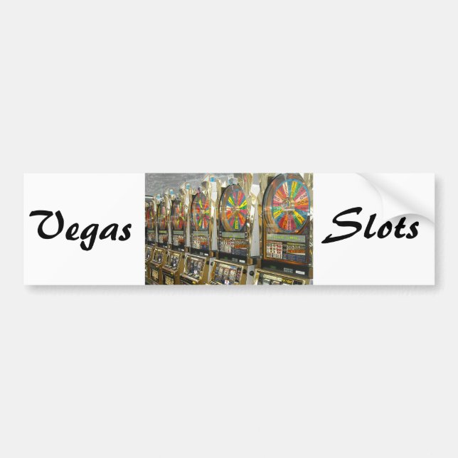 Pegatina Para Coche Las Vegas Slots (Frente)