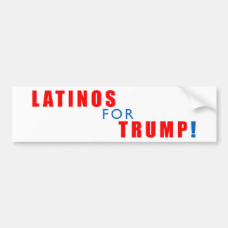 Pegatina Para Coche Latinos para Donald Trump
