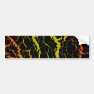 Pegatina Para Coche Lava espacial craqueada - Naranja/cal