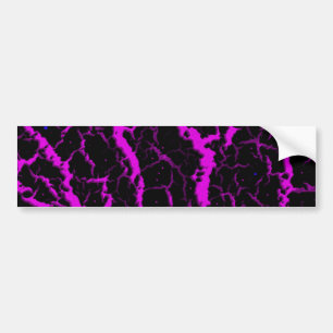 Pegatina Para Coche Lava espacial craqueada - Rosa