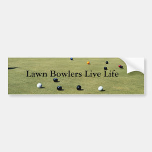 Pegatina Para Coche Lawn Bowlers Live Life,