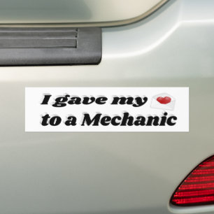 Pegatina Para Coche Le di mi corazón a un mecánico