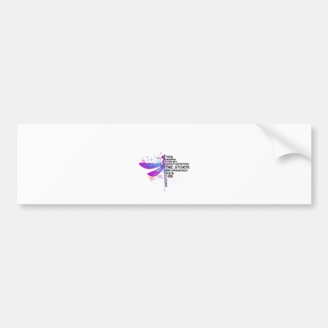 Pegatina Para Coche Le Susurraron Que No Podías Sobrevivir A La Tormen (Frente)