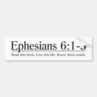 Pegatina Para Coche Lea el 6:1 de Ephesians de la biblia - 3