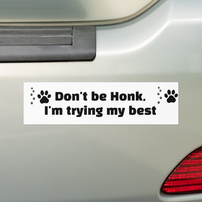 Pegatina Para Coche Learning Driver Please Don’t Honk (en coche)