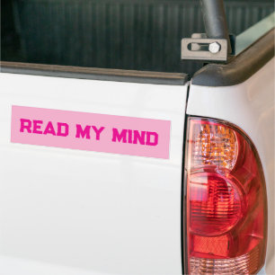 PEGATINA PARA COCHE LEER MI MENTE