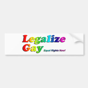 Pegatina Para Coche Legalice al gay