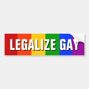 PEGATINA PARA COCHE LEGALICE AL GAY