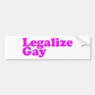 Pegatina Para Coche Legalice el rosa del gay