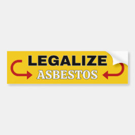 Pegatina Para Coche Legalizar el amianto